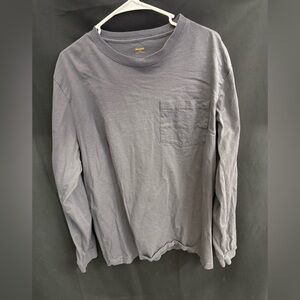 Brahma Men's Charcoal Long Sleeve Tee